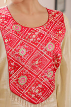 PURE ZARI TISSUE KAFTAN SET