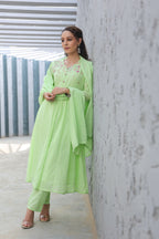 BEAUTIFUL MUL COTTON EMBROIDERED SUIT SET