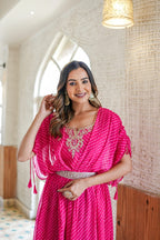 INDO-WESTERN MOTHDA GOWN