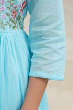 BEAUTIFUL EMBROIDERED MUL COTTON SUIT SET