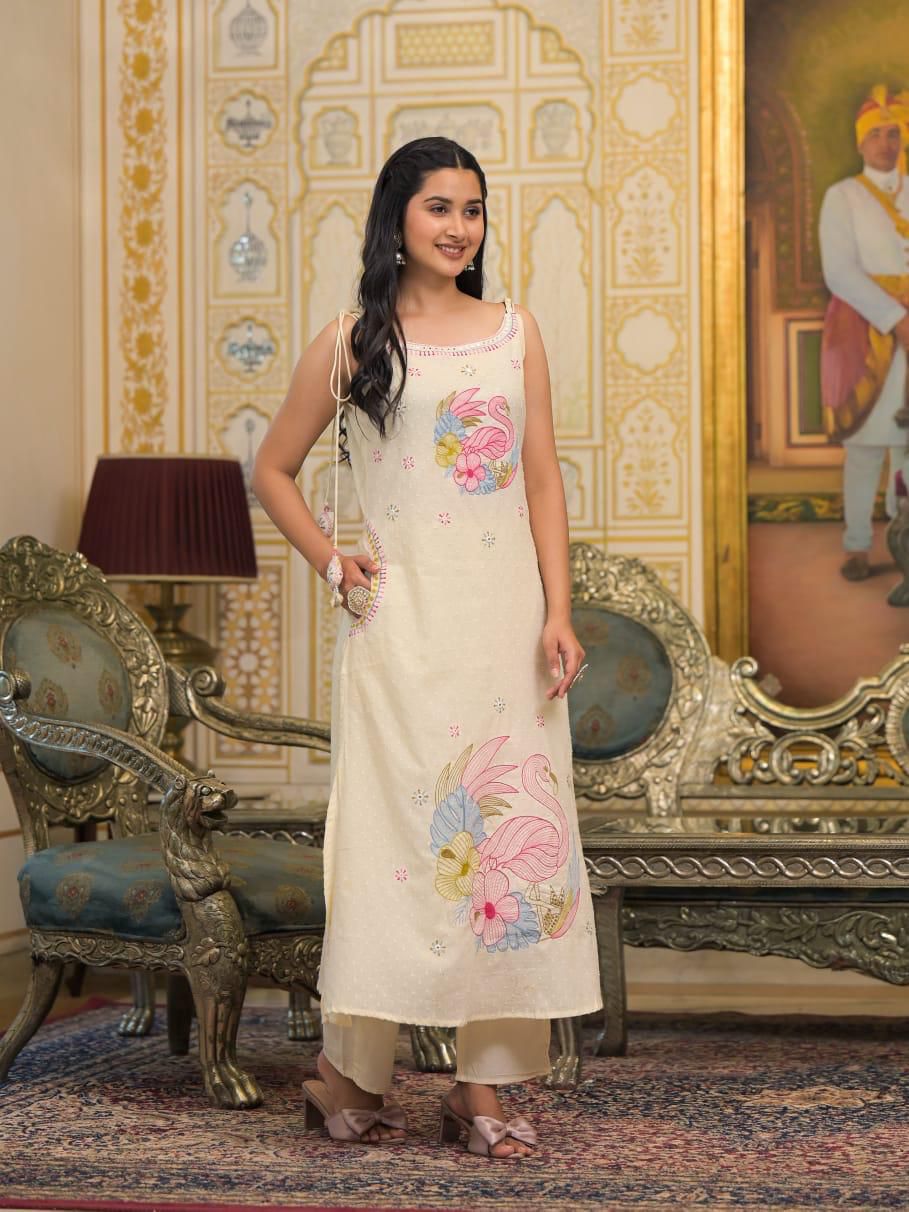 BEAUTIFUL EMBROIDERED TRENDY SUIT SET