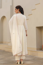 BEAUTIFUL EMBROIDERED MUL COTTON SUIT SET