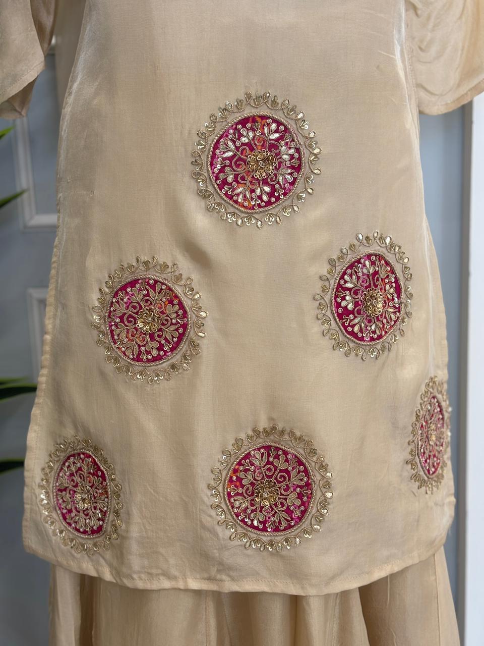 Beautiful Handwork Sharara Set