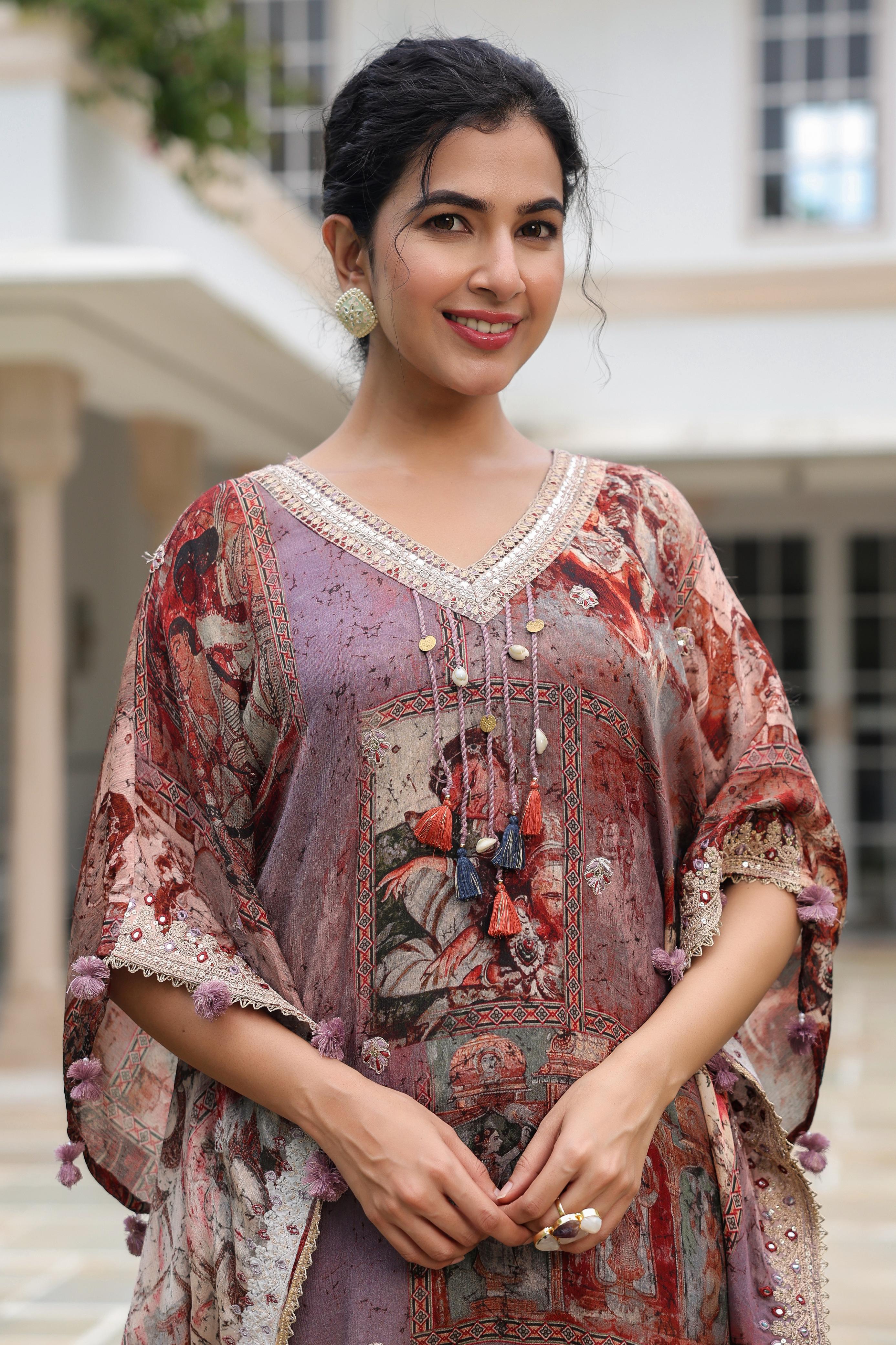 KAFTAN IN PURE CHINON