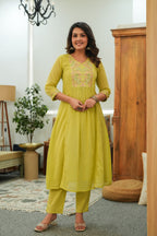 BEAUTIFUL EMBROIDERED MUL COTTON SUIT