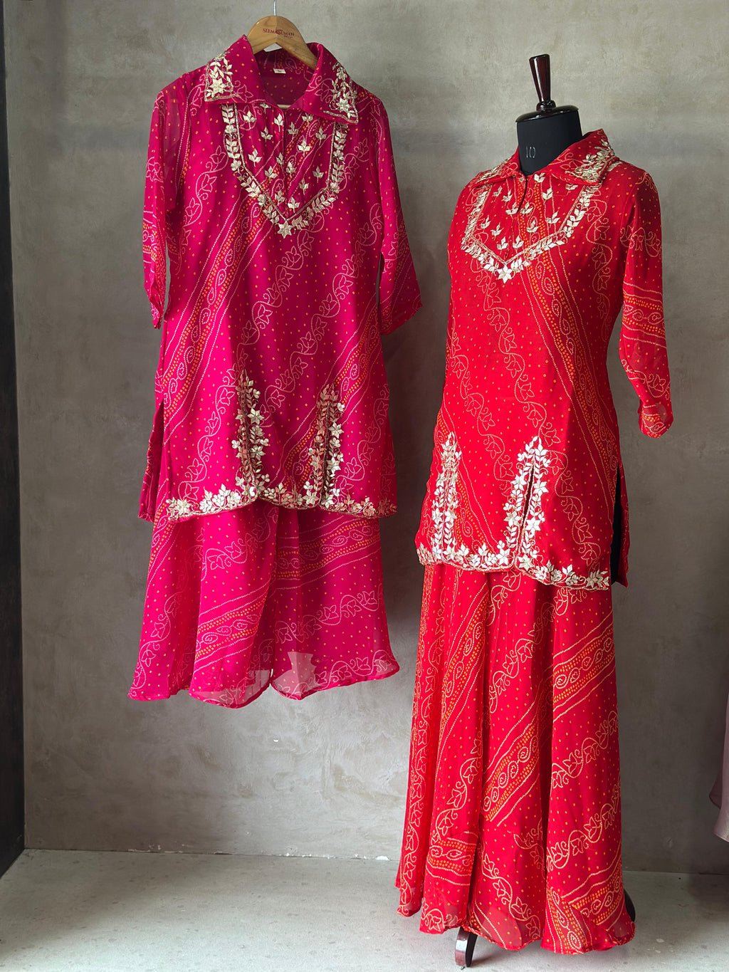 Festive Kurta Set with Gota Patti Detailing