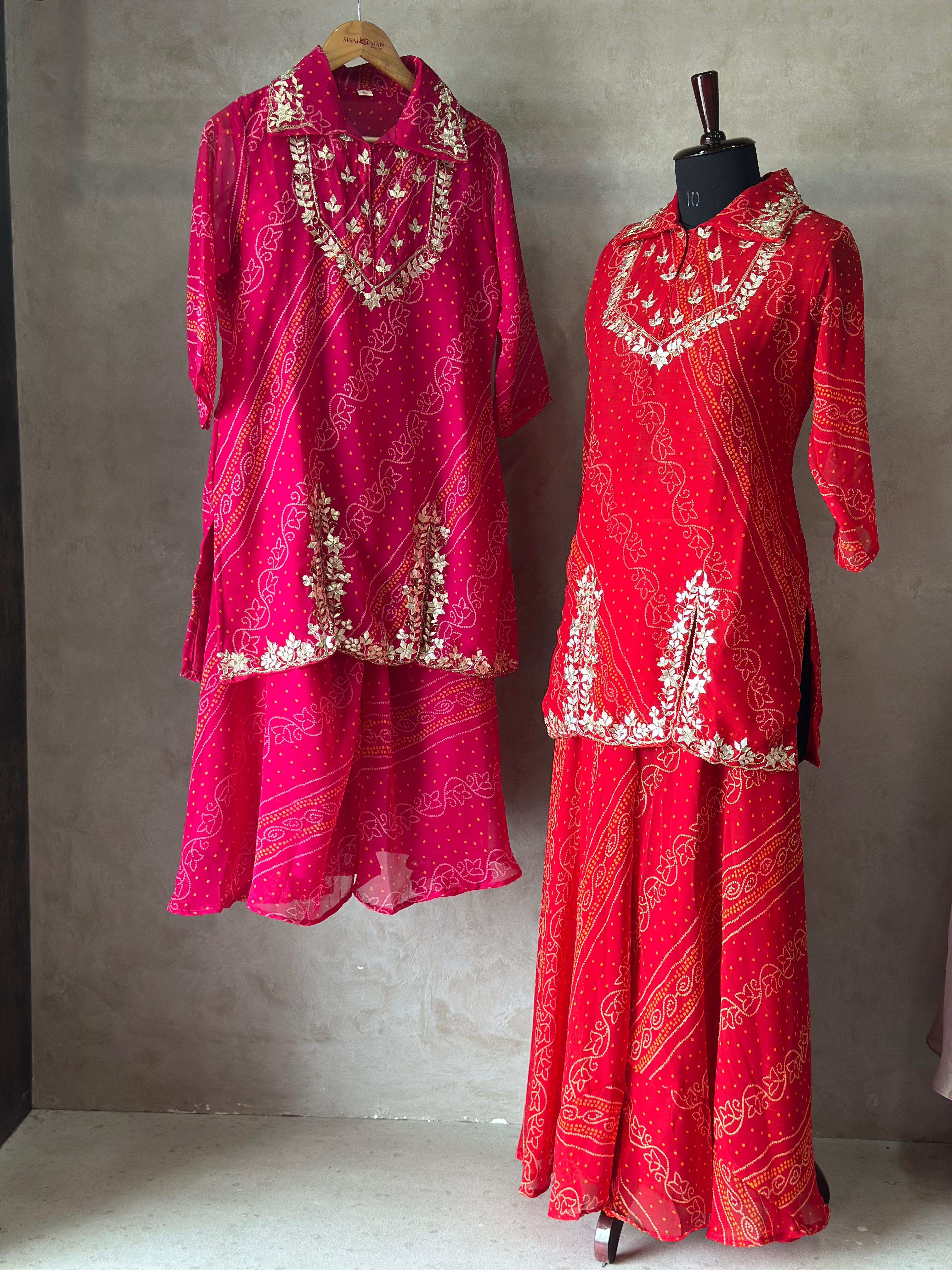 Festive Kurta Set with Gota Patti Detailing