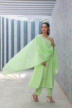 BEAUTIFUL MUL COTTON EMBROIDERED SUIT SET