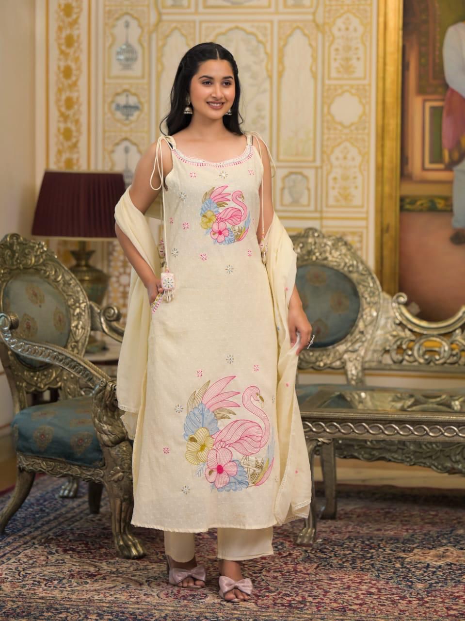 BEAUTIFUL EMBROIDERED TRENDY SUIT SET