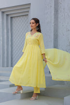 BEAUTIFUL MUL COTTON EMBROIDERED SUIT SET