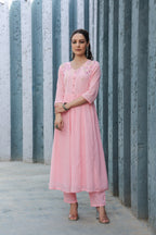 BEAUTIFUL MUL COTTON EMBROIDERED SUIT SET