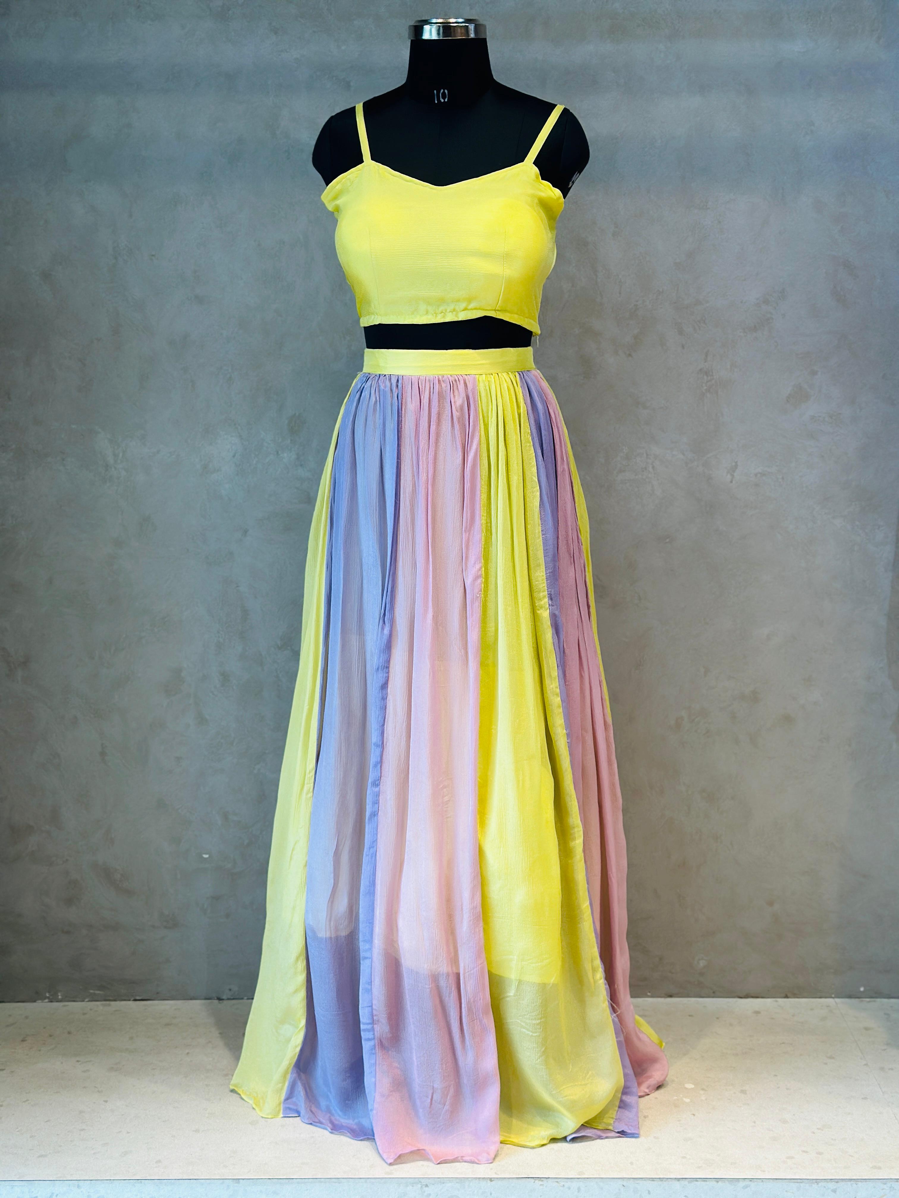 BEAUTIFUL INDO FUSION LEHNGA SET