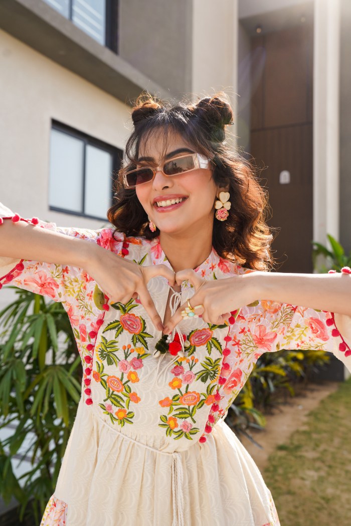 BEAUTIFUL EMBROIDERED MINI ONE PIECE