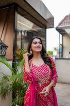 PURE GEORGETTE GOTA PATTI SUIT SET