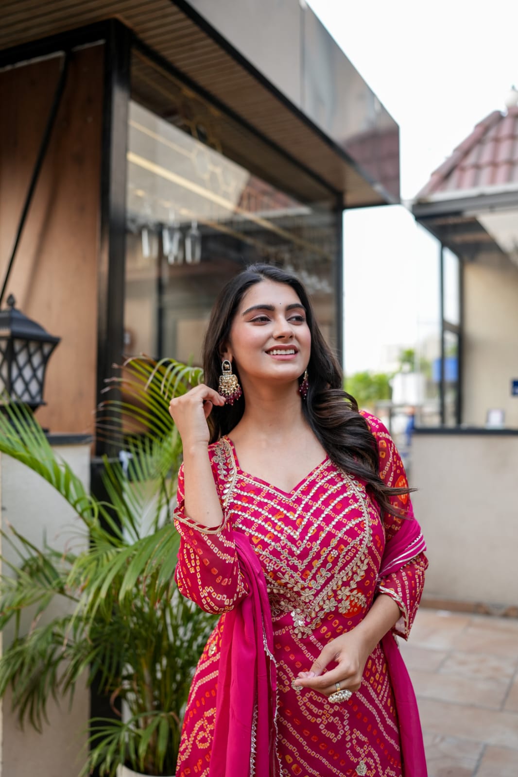 PURE GEORGETTE GOTA PATTI SUIT SET