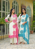 PURE CREP HANDWORK THREE PIECE SUIT