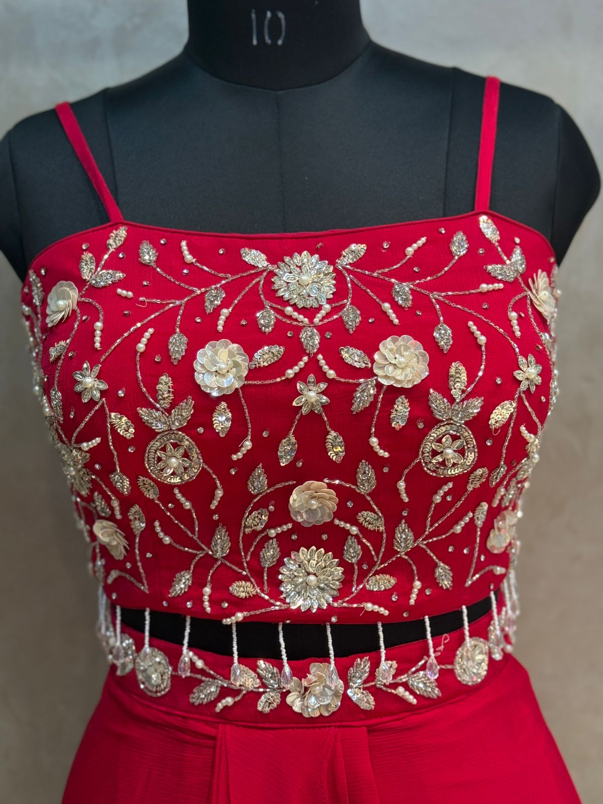 DRAPE SKIRT WITH CAP SHRUG