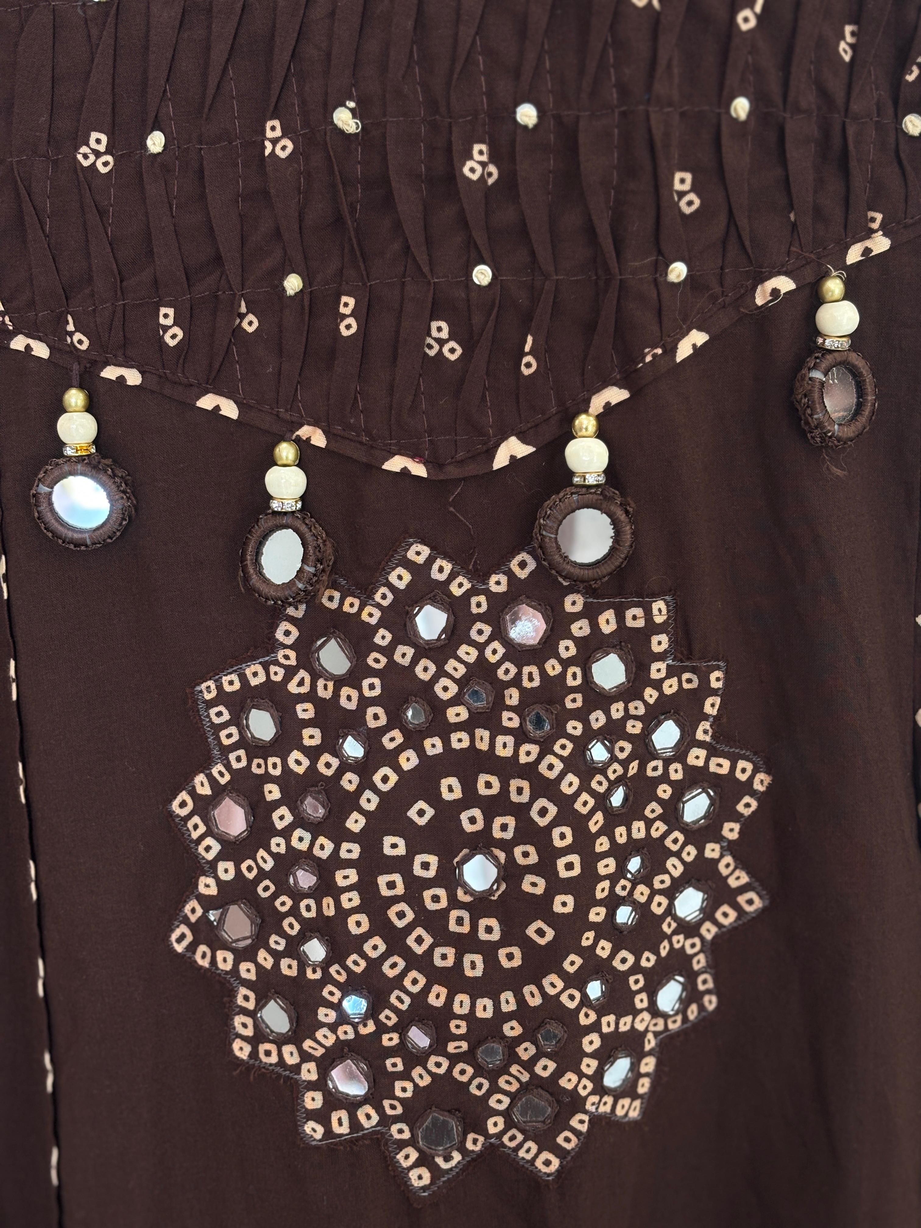 Pure Cotton Suit Set In Bhandej Print
