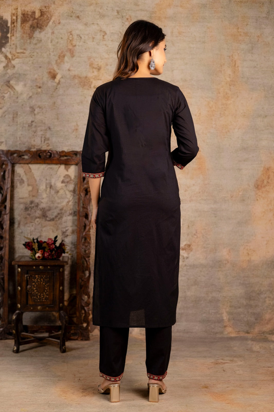 AJRAKH PRINT SUIT SET