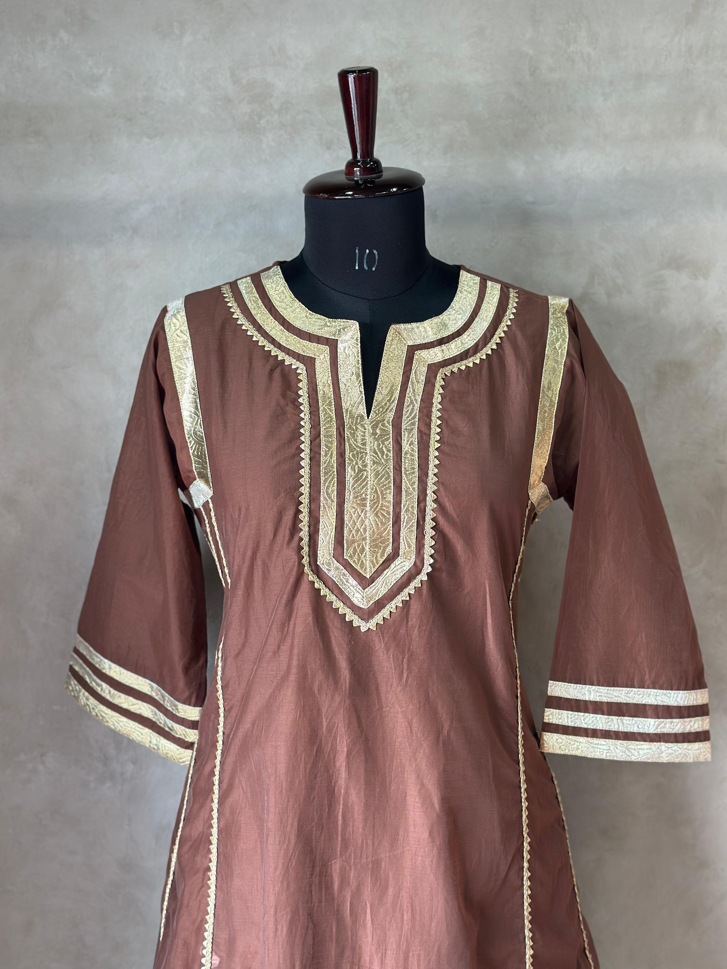 Malchanderi Kurta Set with Lace Work