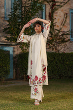 HIGHNECK EMBROIDERED SUIT SET