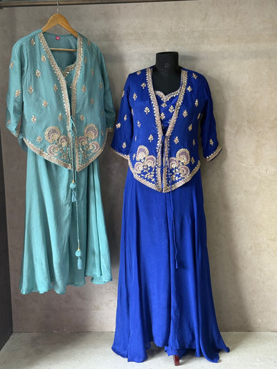 CLASSY INDO WESTERN IN TWO BEAUTIFUL SHADES