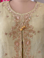 Beautiful Drape Skirt With Handwork Captop Set