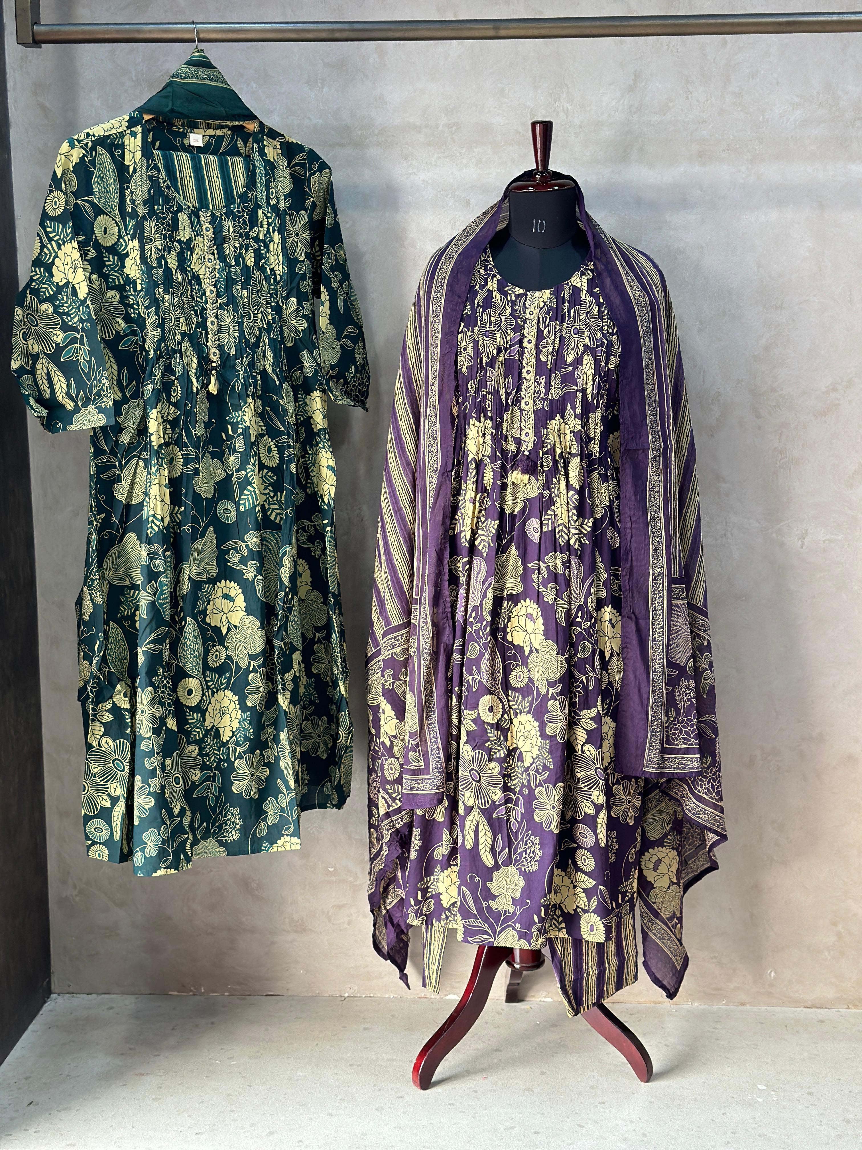 💞Printed Suit Set In Cotton 💞