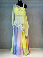BEAUTIFUL INDO FUSION LEHNGA SET