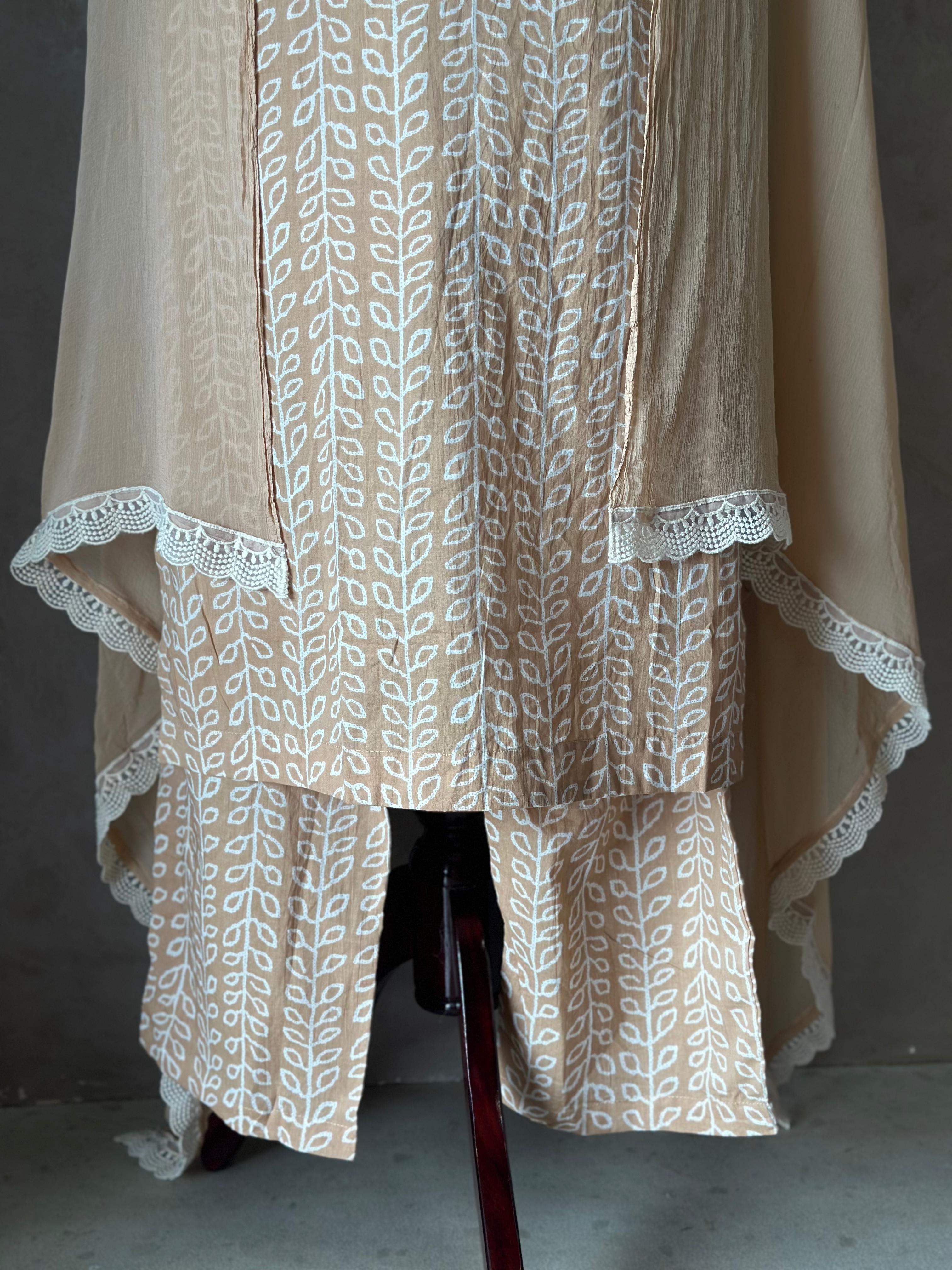 COTTON SUIT SET IN TWO SHADES