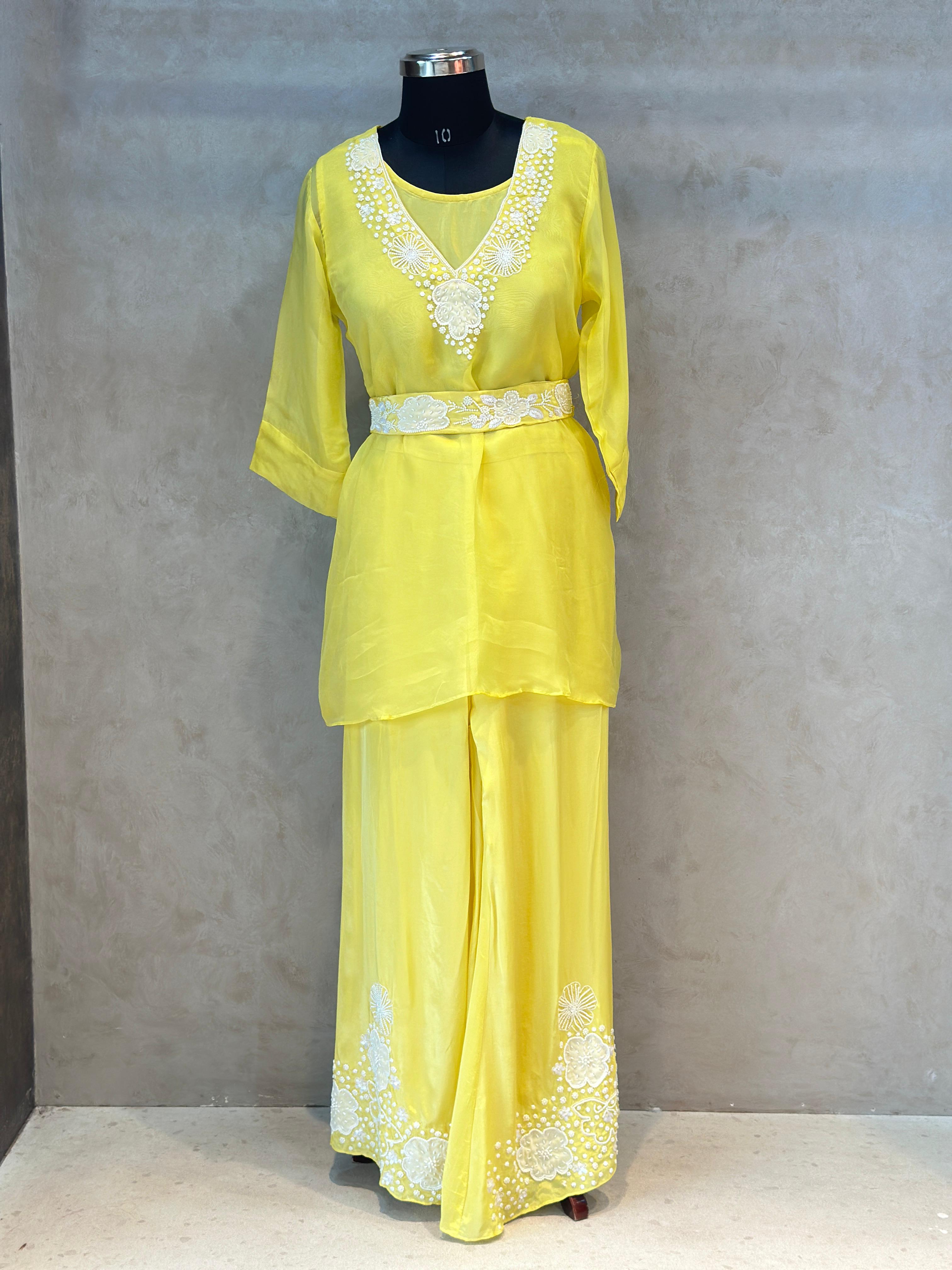 TRENDY HANDWORK PLAZO SET