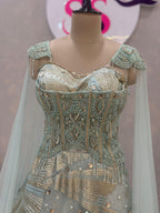 Pastel Mint Handwork Lehenga Set