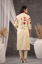 EMBROIDERED KURTA PANT SET