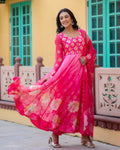 PURE ORGANZA FLORAL ANARKALI