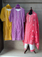 COTTON THREE PIECE SUIT SET