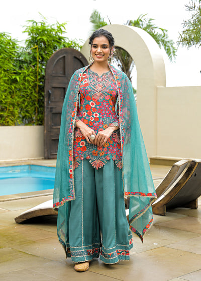 DESIGNER PLAZO SET