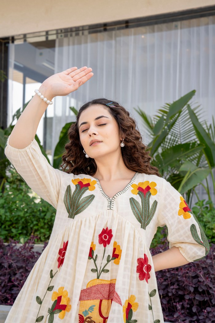 EMBROIDERED MINI ONE PIECE