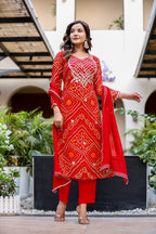 PURE GEORGETTE GOTA PATTI SUIT SET