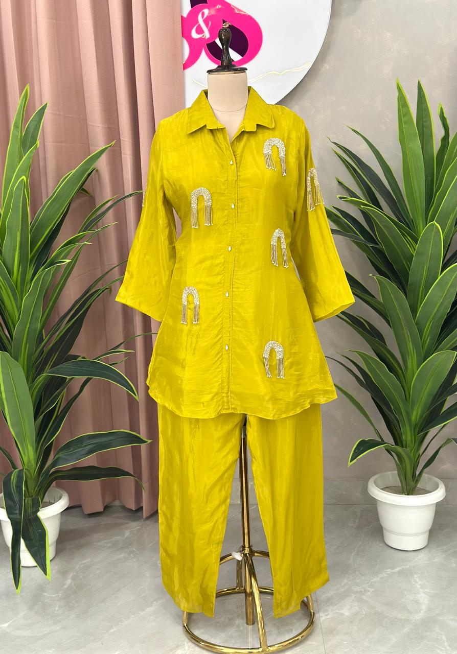 Premium Crystal Work Co-Ord Set