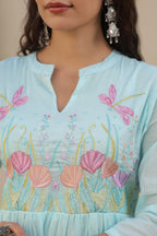 BEAUTIFUL EMBROIDERED MUL COTTON SUIT SET