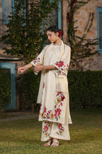 HIGHNECK EMBROIDERED SUIT SET