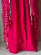 PREMIUM DRAPE SKIRT WITH SHRUG
