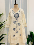 Graceful Floral Handwork Cotton Suit Set