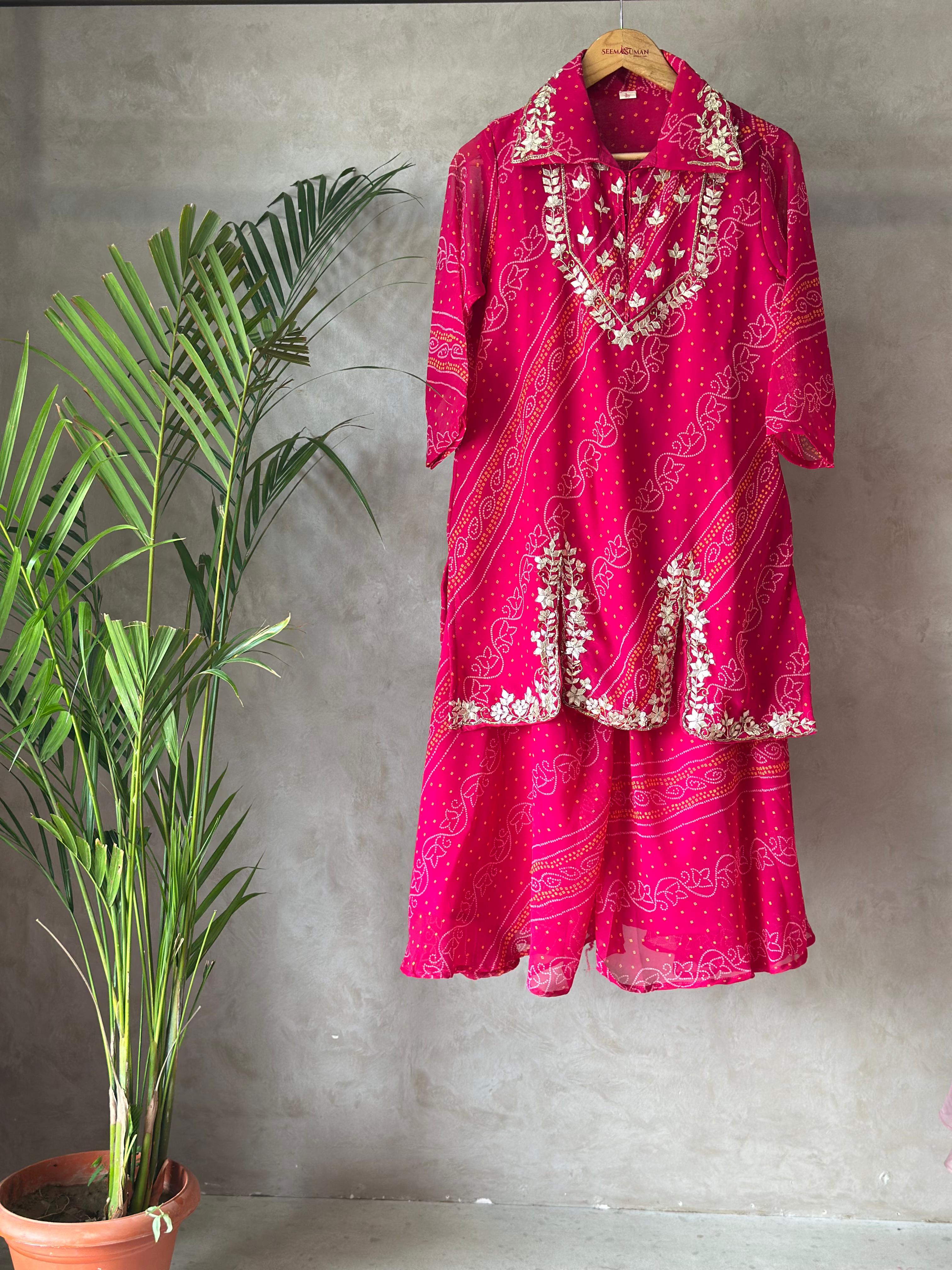Festive Kurta Set with Gota Patti Detailing