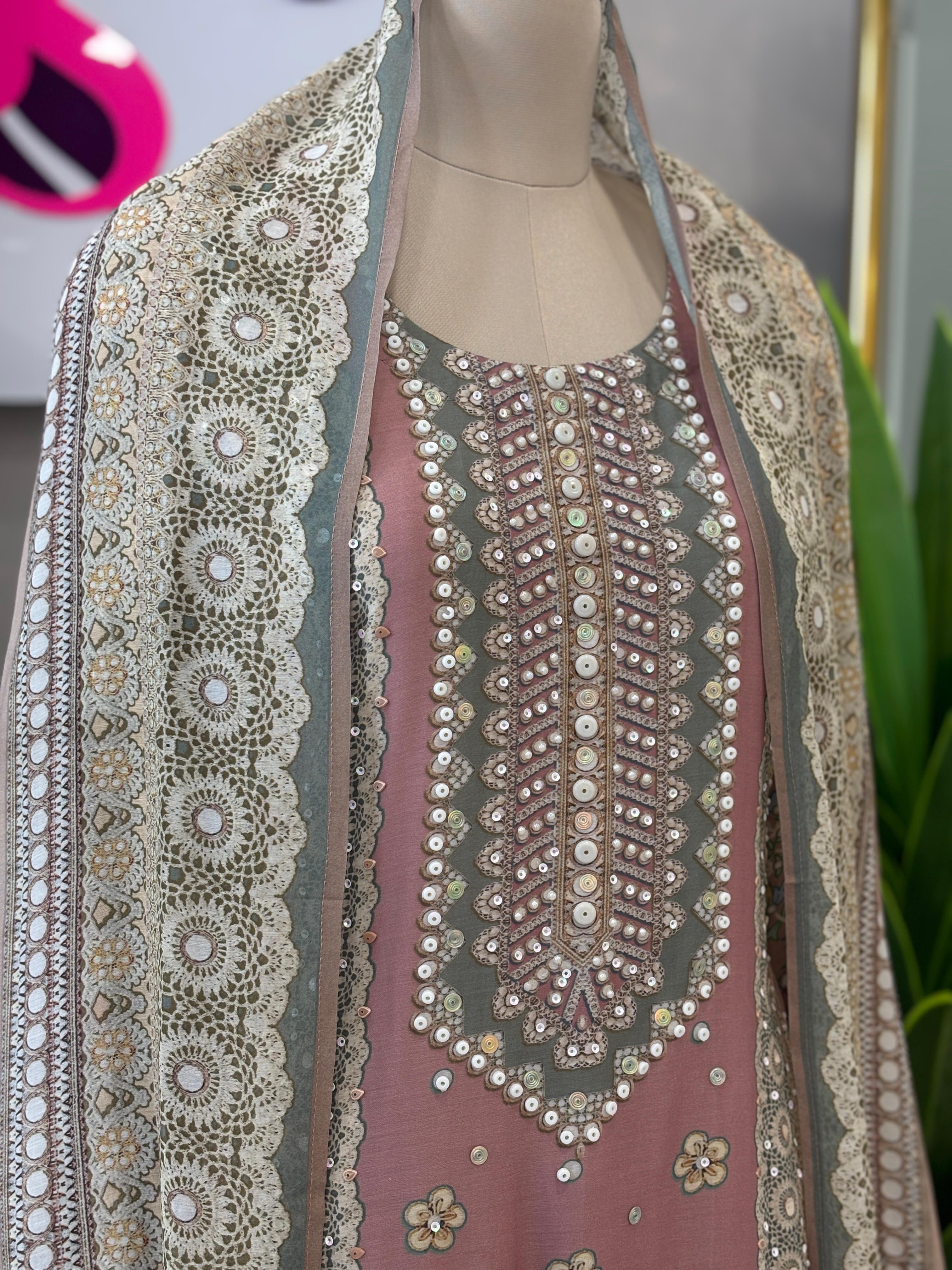 Trendy Plazo Set In Handwork