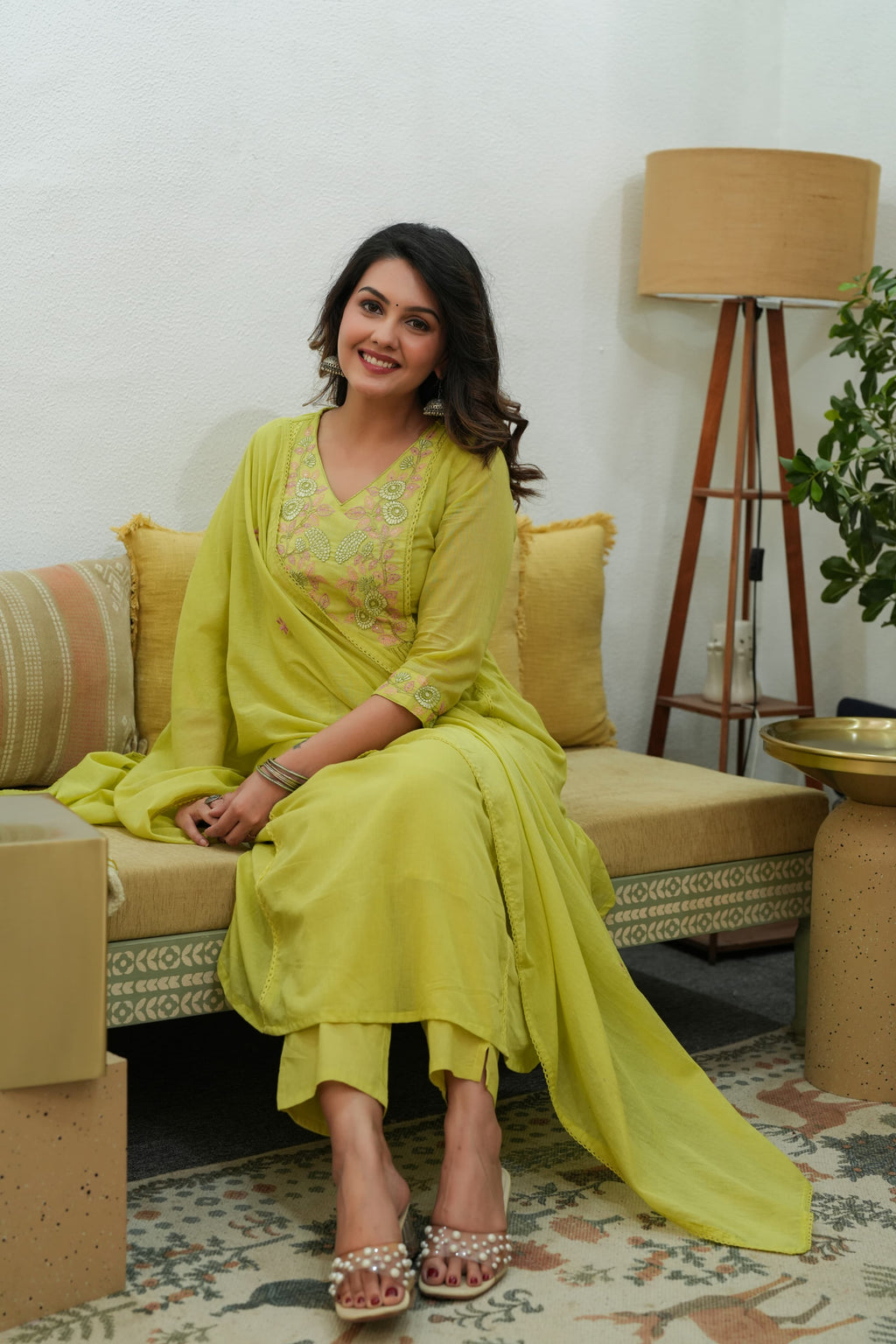 BEAUTIFUL EMBROIDERED MUL COTTON SUIT