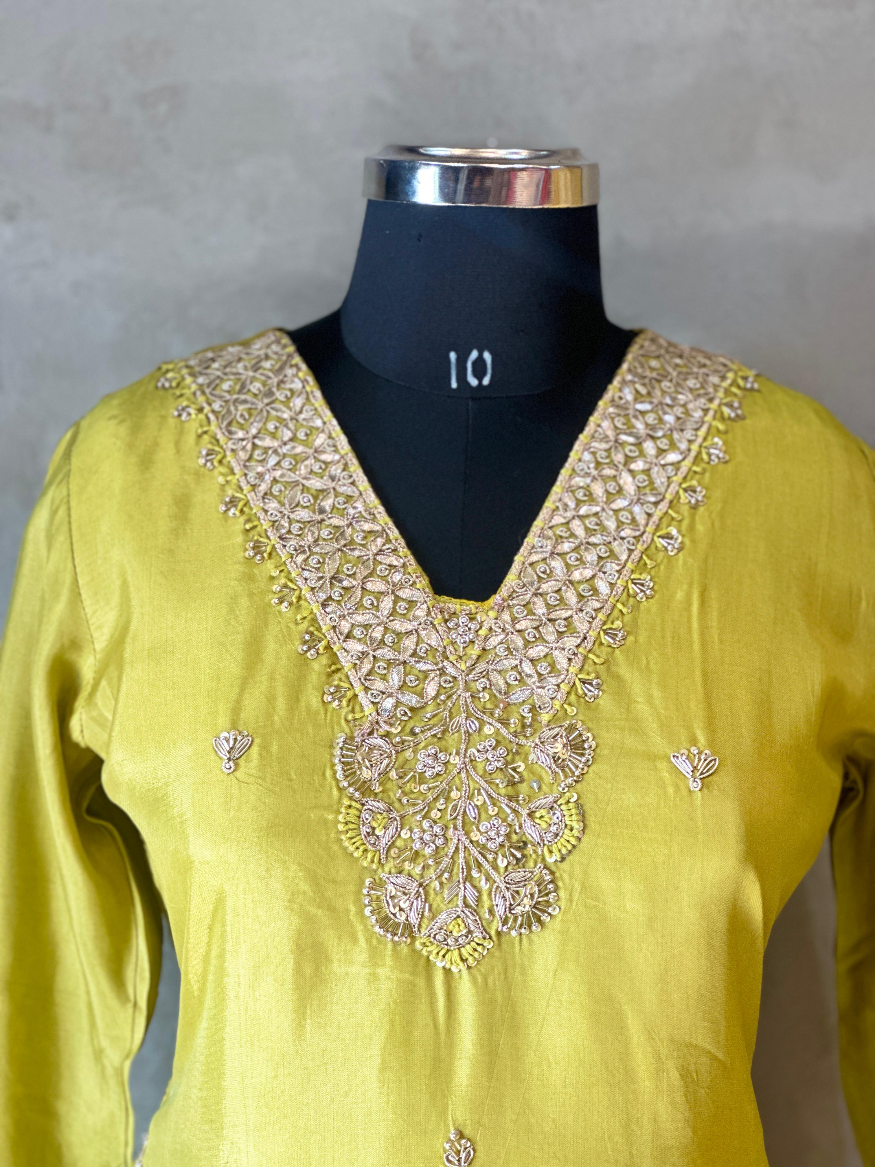 HANDWORK PLAZO SET