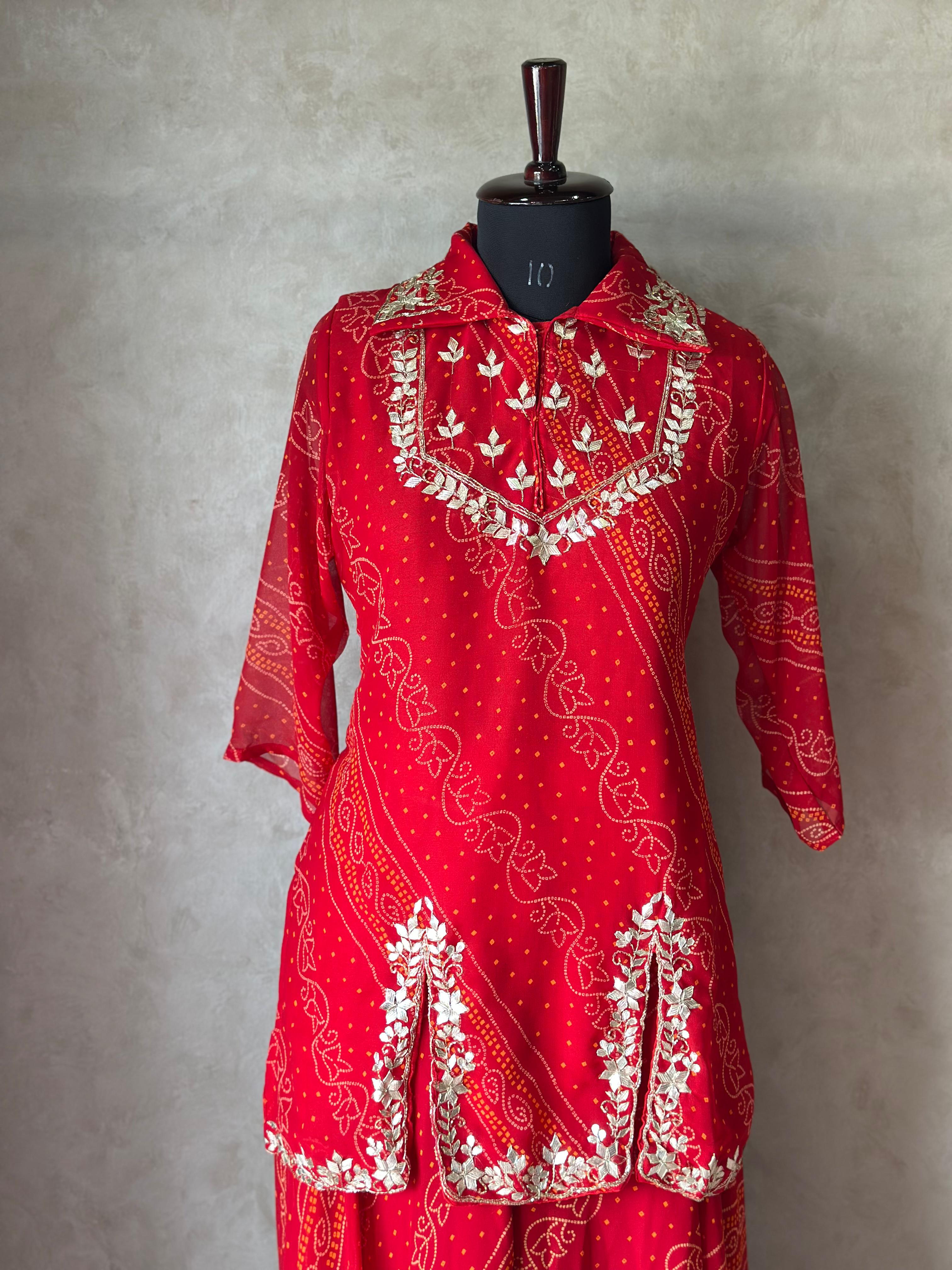 Festive Kurta Set with Gota Patti Detailing