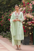 TRENDY EMBROIDERED SUIT SET