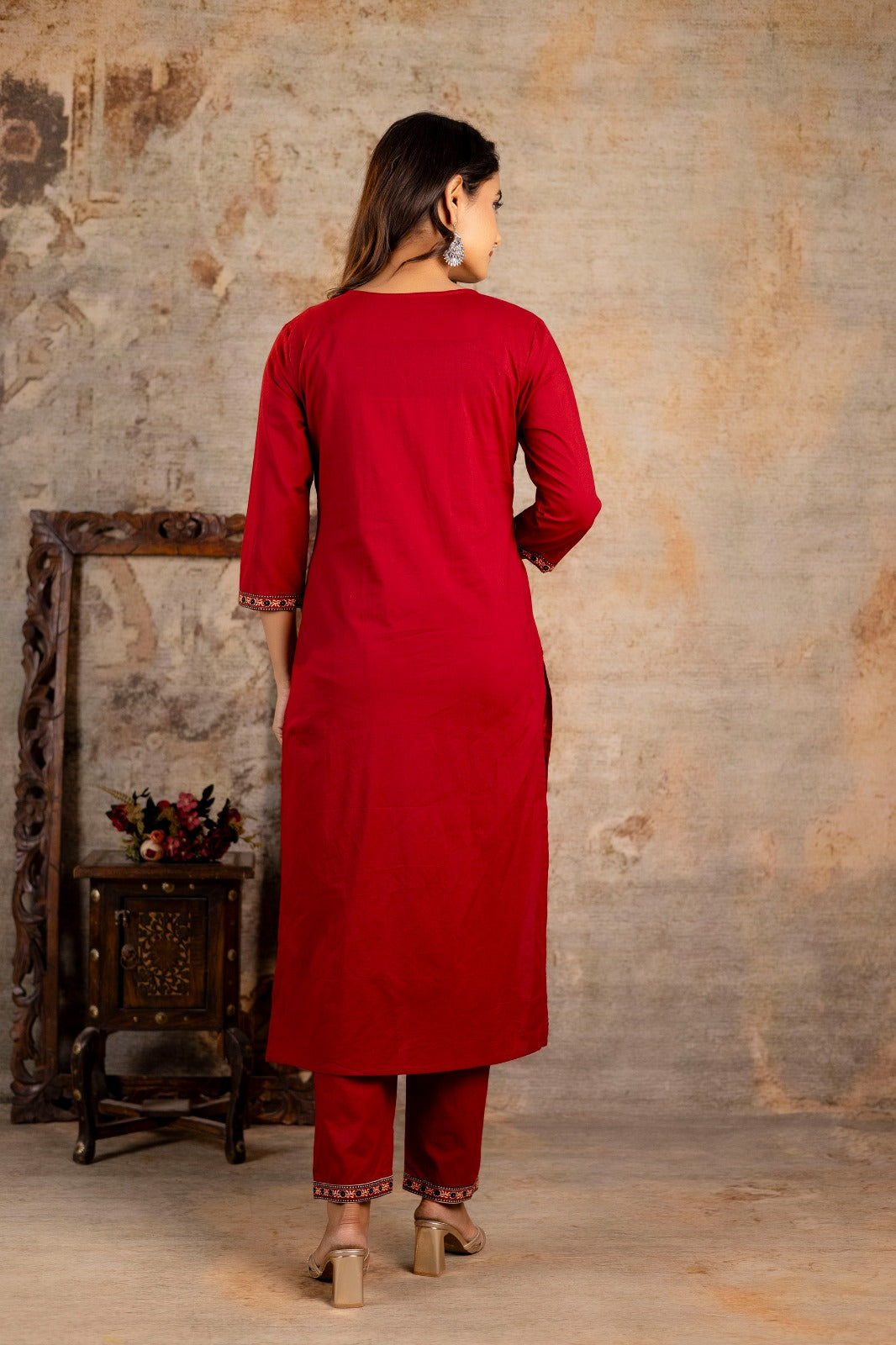 AJRAKH PRINT SUIT SET